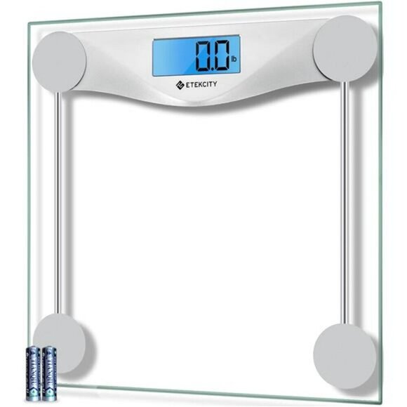 Etekcity Digital Body Weight Bathroom Scale Large Blue LCD Backlight Display - Picture 1 of 7